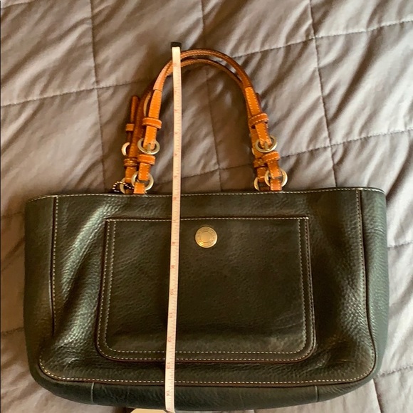 Vintage Coach Black Leather Bag - great size - Picture 7 of 10